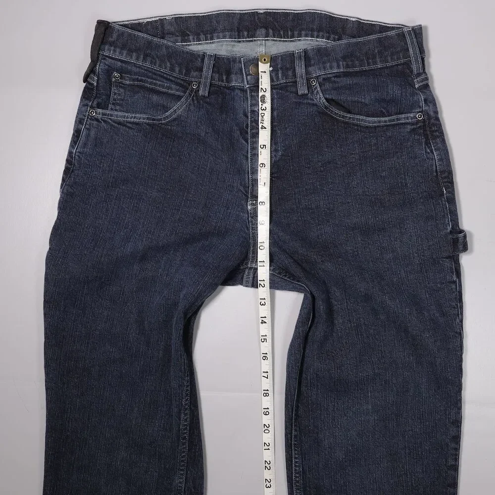 Duluth 40 Grit Flex Standard Fit Carpenter Jeans Workwear Blue Mens 36 x 34